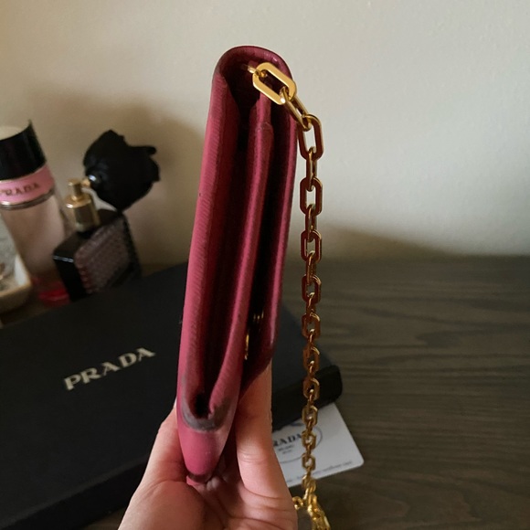 Authentic Prada saffiano crossbody WOC - Picture 10 of 12